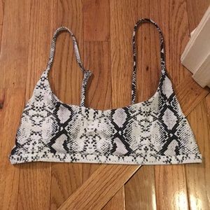 NWOT Shein Snakeskin bikini top